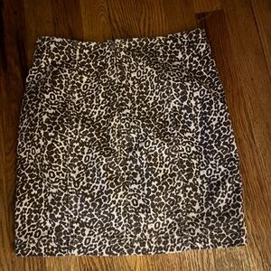 FREE PEOPLE Mini skirt leopard print